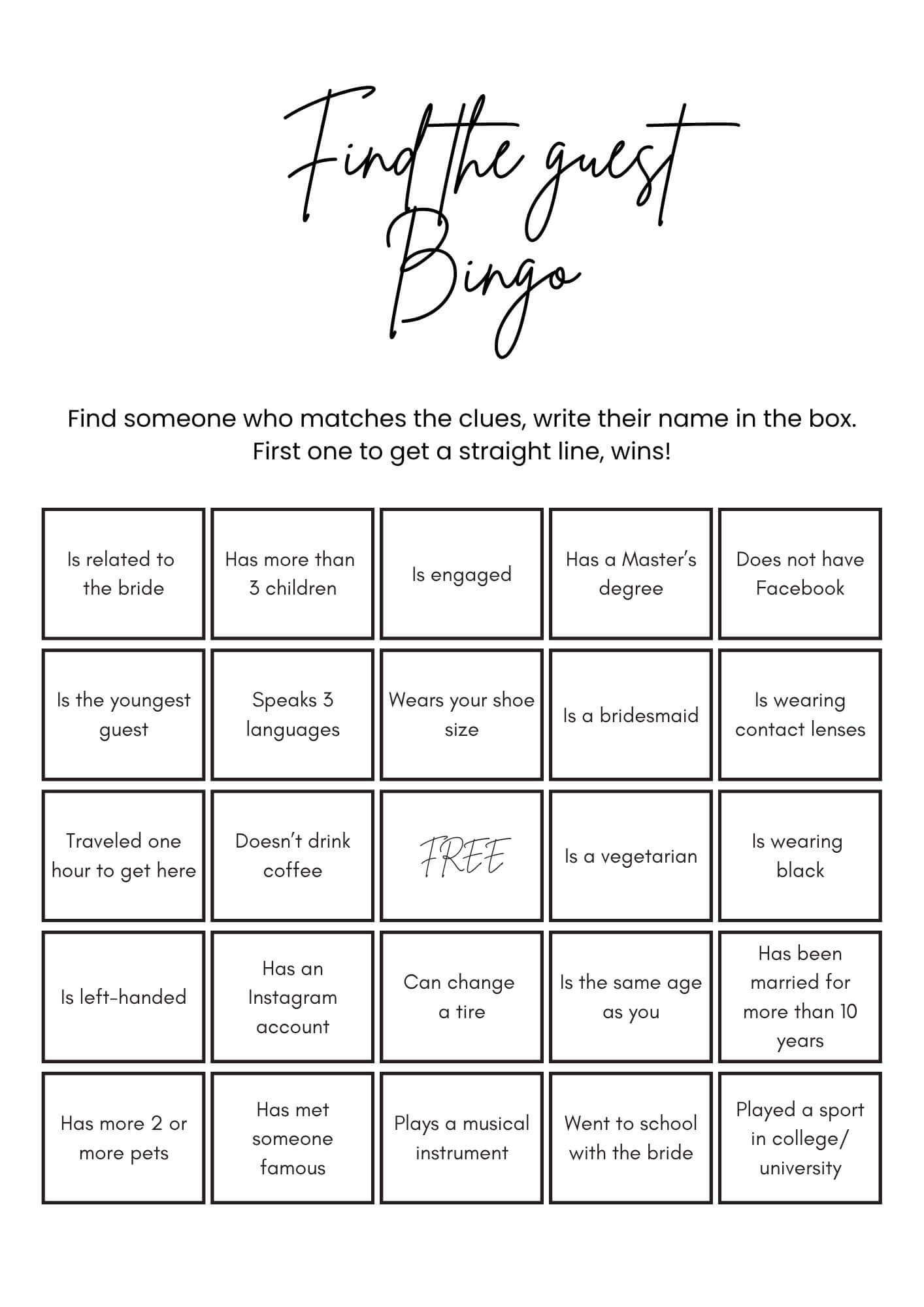 Kitchen Tea Games – Minimalist Canva Template - Image 4