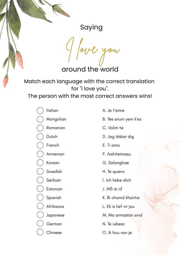 Kitchen Tea Games – Floral Canva Template - Image 3