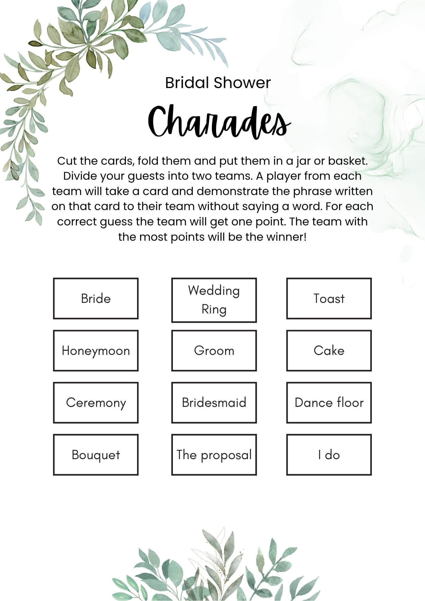 Kitchen Tea Games – Sage Greenery Canva Template - Image 3